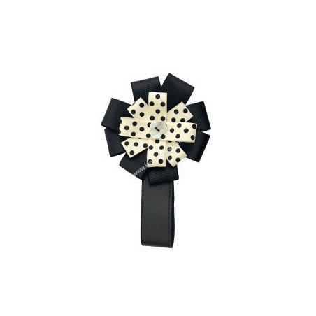 Décoration Poussette Fleur cream dots