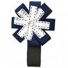 Décoration Poussette Fleur navy white