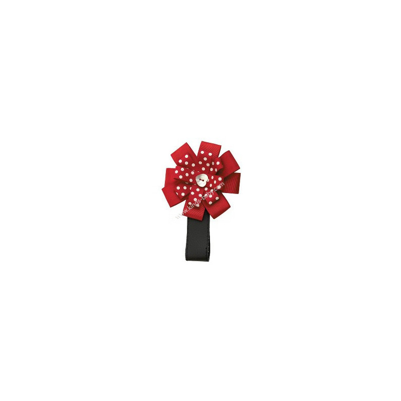 Décoration Poussette Fleur red dots