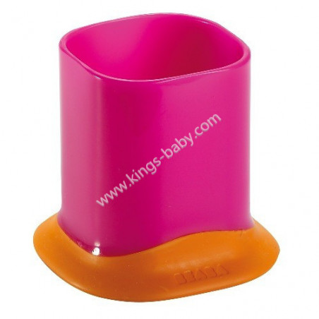 Petit Verre Beaba Soft rose-orange