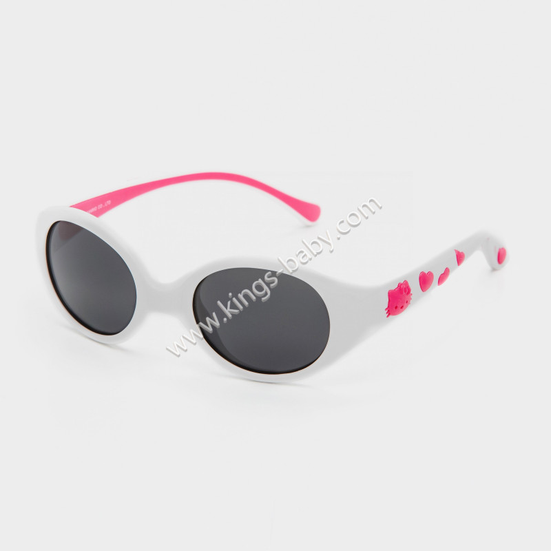 Lunettes de soleil Hello Kitty - Circle Shape blanc et rose