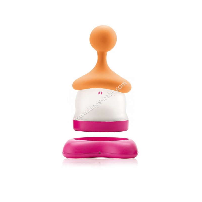 Veilleuse lutin Beaba rose et orange