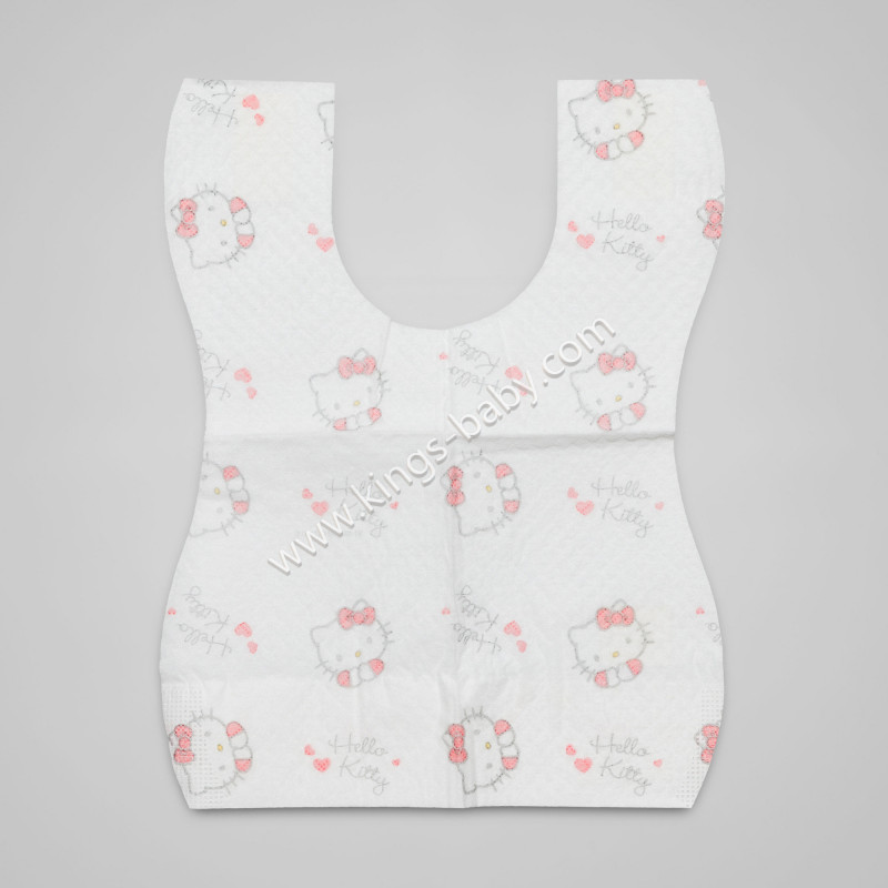 10 Bavoirs jetables Hello Kitty