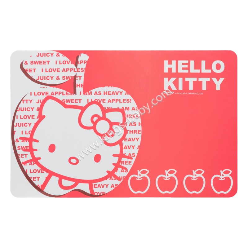 Set de table Hello Kitty rouge et blanc