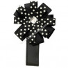 Décoration Poussette Fleur black dots
