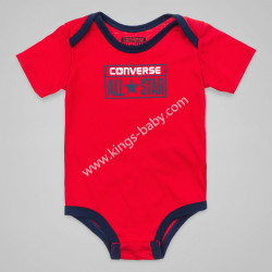 Pack de 5 body Converse rouge, bleu et orange