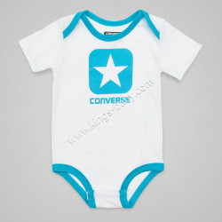 Pack de 5 body Converse rouge, bleu et orange