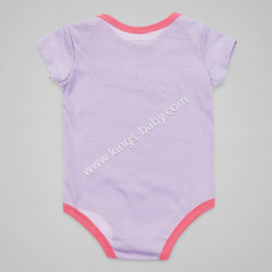 Pack de 5 body Converse parme et rose