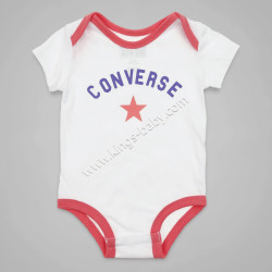 Pack de 5 body Converse parme et rose