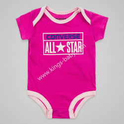 Pack de 5 body Converse parme et rose