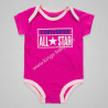 Pack de 5 body Converse parme et rose
