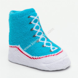 Converse 2 paires de chaussettes rouge et bleu
