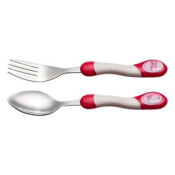 Set de couverts Hello Kitty rouge et blanc