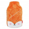 Bouillotte SOXO Renard orange en fourrure peluche