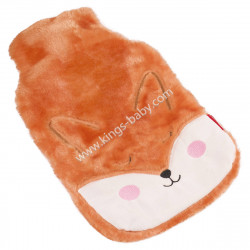 Bouillotte SOXO Renard orange en fourrure peluche
