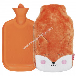 Bouillotte SOXO Renard orange en fourrure peluche