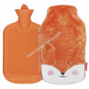 Bouillotte SOXO Renard orange en fourrure peluche