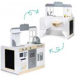 Grande cuisine et restaurant 2 en 1 en bois