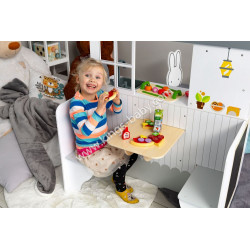 Grande cuisine et restaurant 2 en 1 en bois