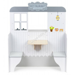 Grande cuisine et restaurant 2 en 1 en bois