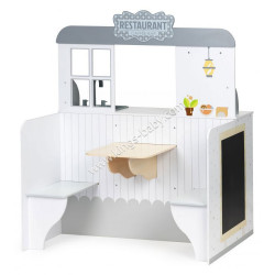 Grande cuisine et restaurant 2 en 1 en bois