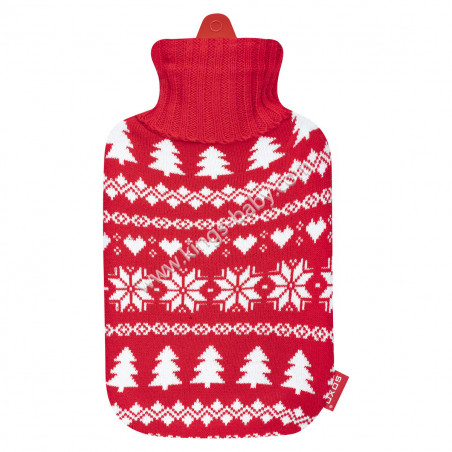 Bouillotte SOXO en Pull de Noël rouge