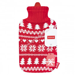 Bouillotte SOXO en Pull de Noël rouge