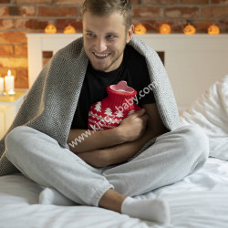 Bouillotte SOXO en Pull de Noël rouge